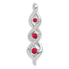 Gemstone & Diamond Twisted Chain Slides