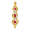 Gemstone & Diamond Twisted Chain Slides