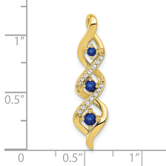 Gemstone & Diamond Twisted Chain Slides