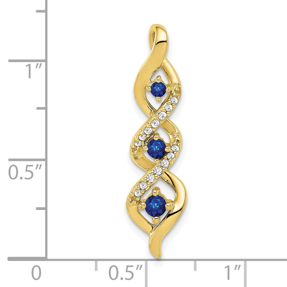 Gemstone & Diamond Twisted Chain Slides