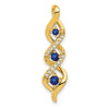 Gemstone & Diamond Twisted Chain Slides