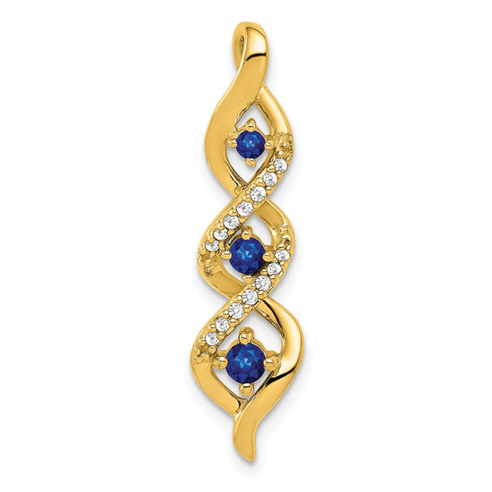 Gemstone & Diamond Twisted Chain Slides