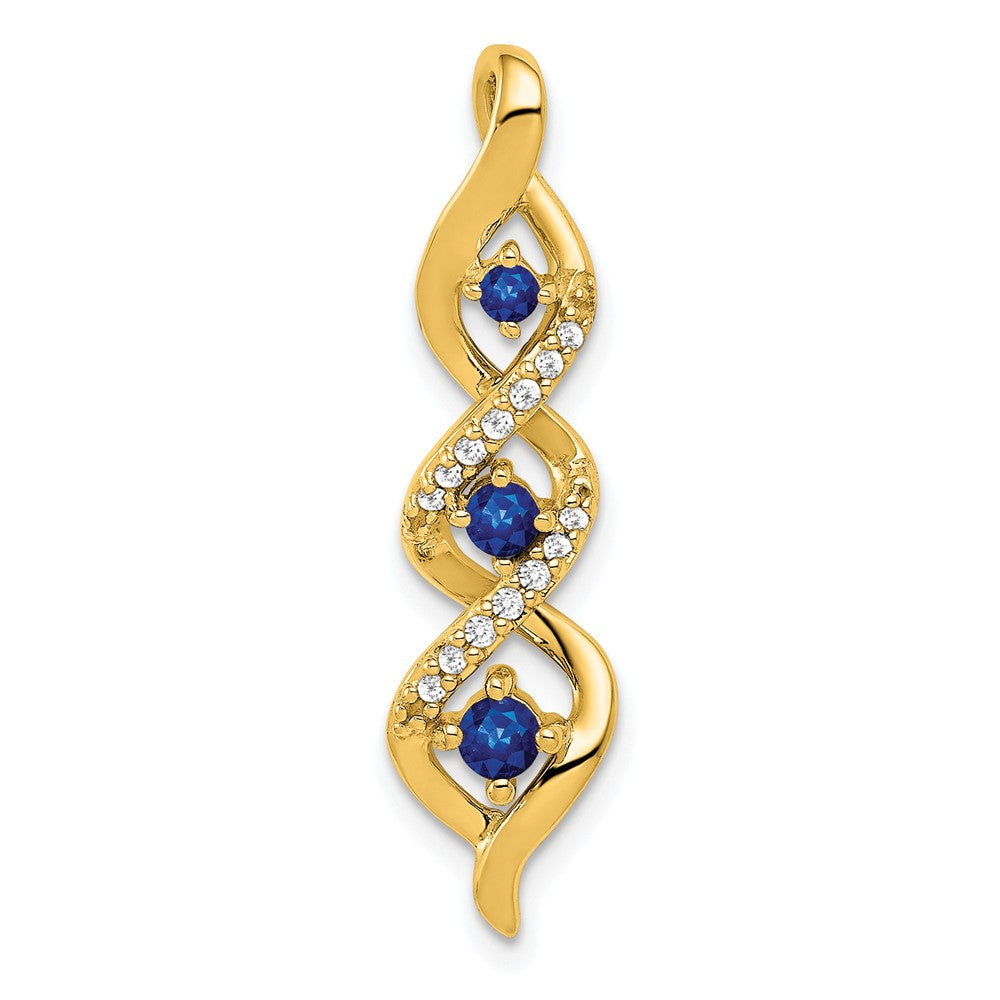 Gemstone & Diamond Twisted Chain Slides