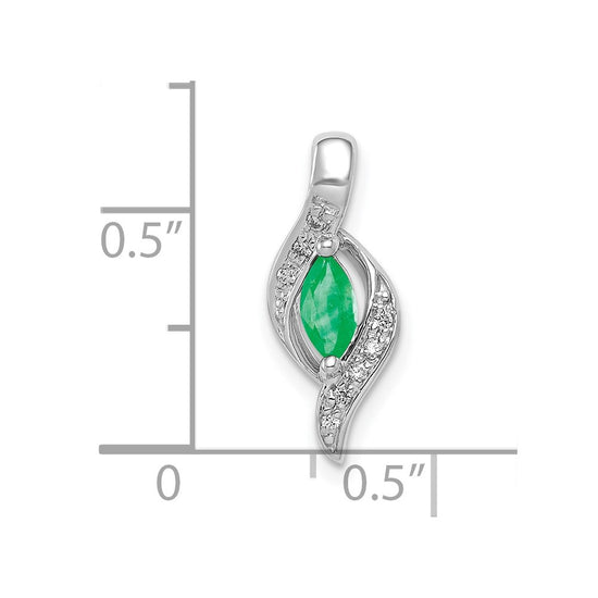 Marquise Gemstone and Diamond Pendants