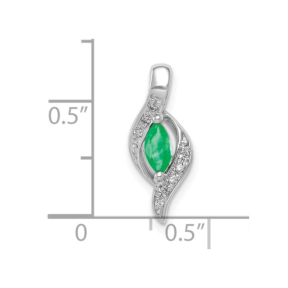 Marquise Gemstone and Diamond Pendants