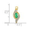 Marquise Gemstone and Diamond Pendants