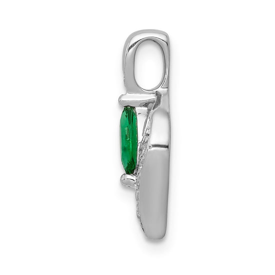 Marquise Gemstone and Diamond Pendants
