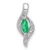 Marquise Gemstone and Diamond Pendants