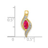 Marquise Gemstone and Diamond Pendants