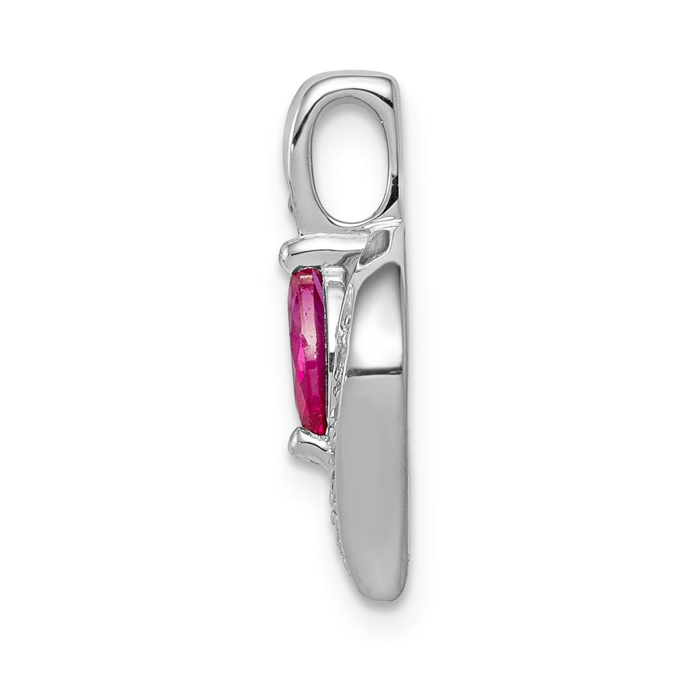 Marquise Gemstone and Diamond Pendants
