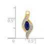 Marquise Gemstone and Diamond Pendants