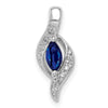 Marquise Gemstone and Diamond Pendants