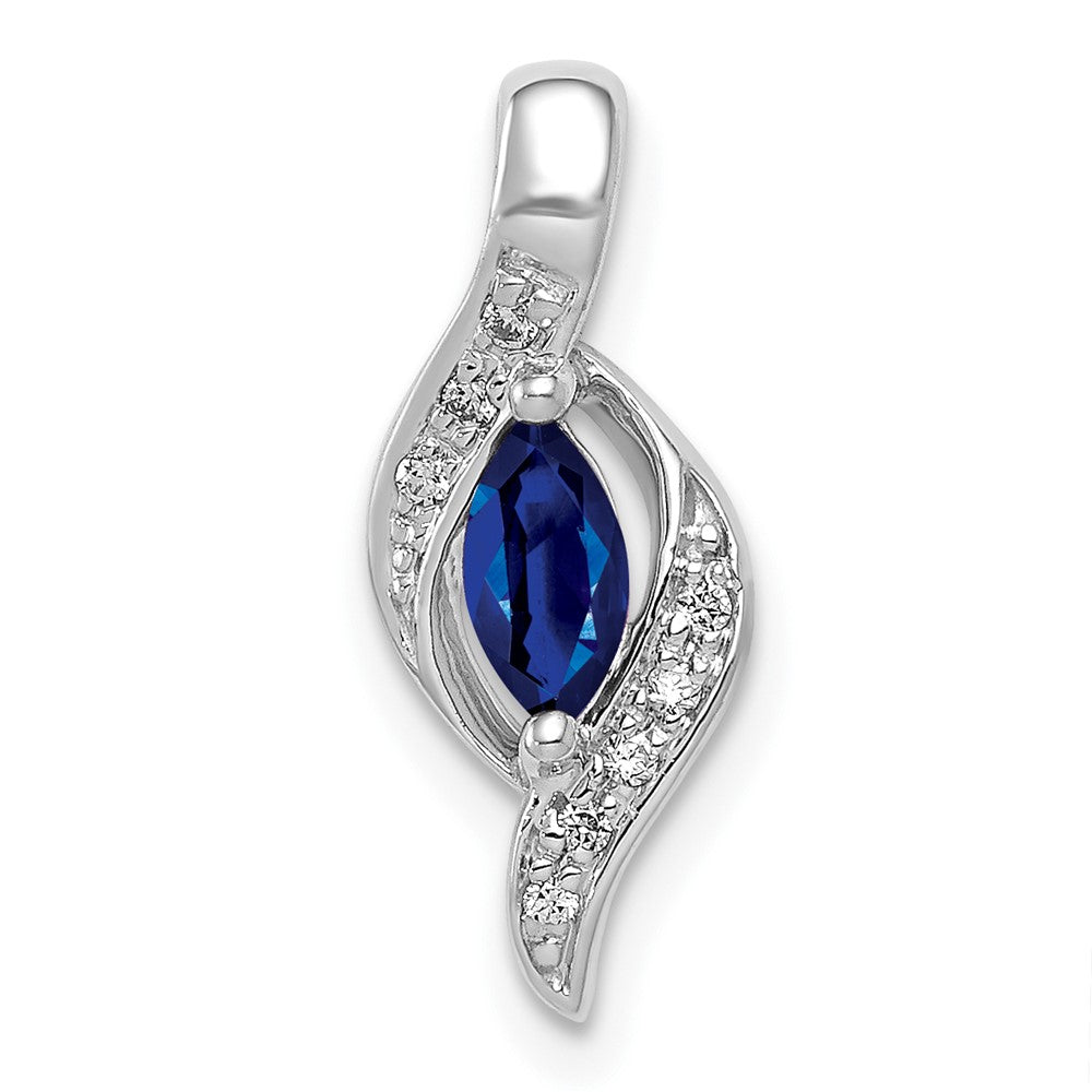 Marquise Gemstone and Diamond Pendants