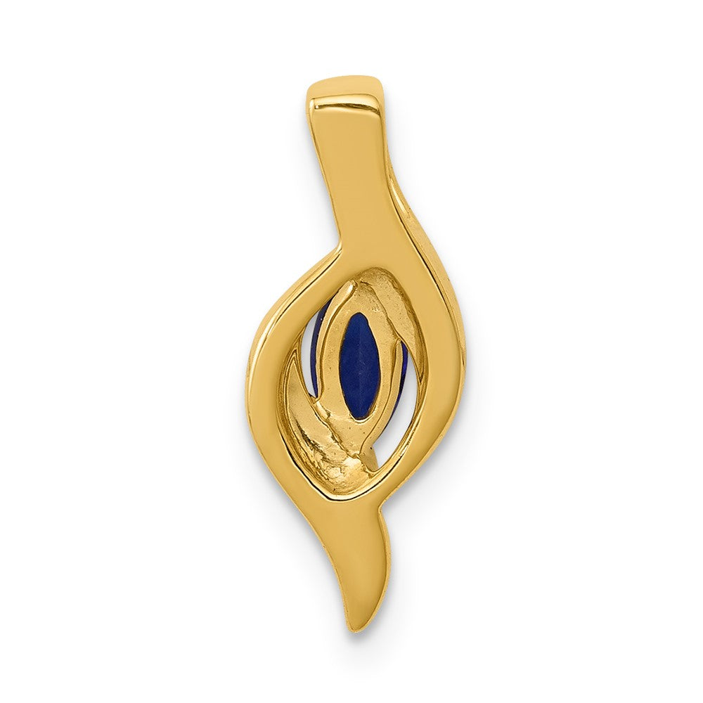 Marquise Gemstone and Diamond Pendants