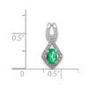 Oval Gemstone & Diamond Pendants