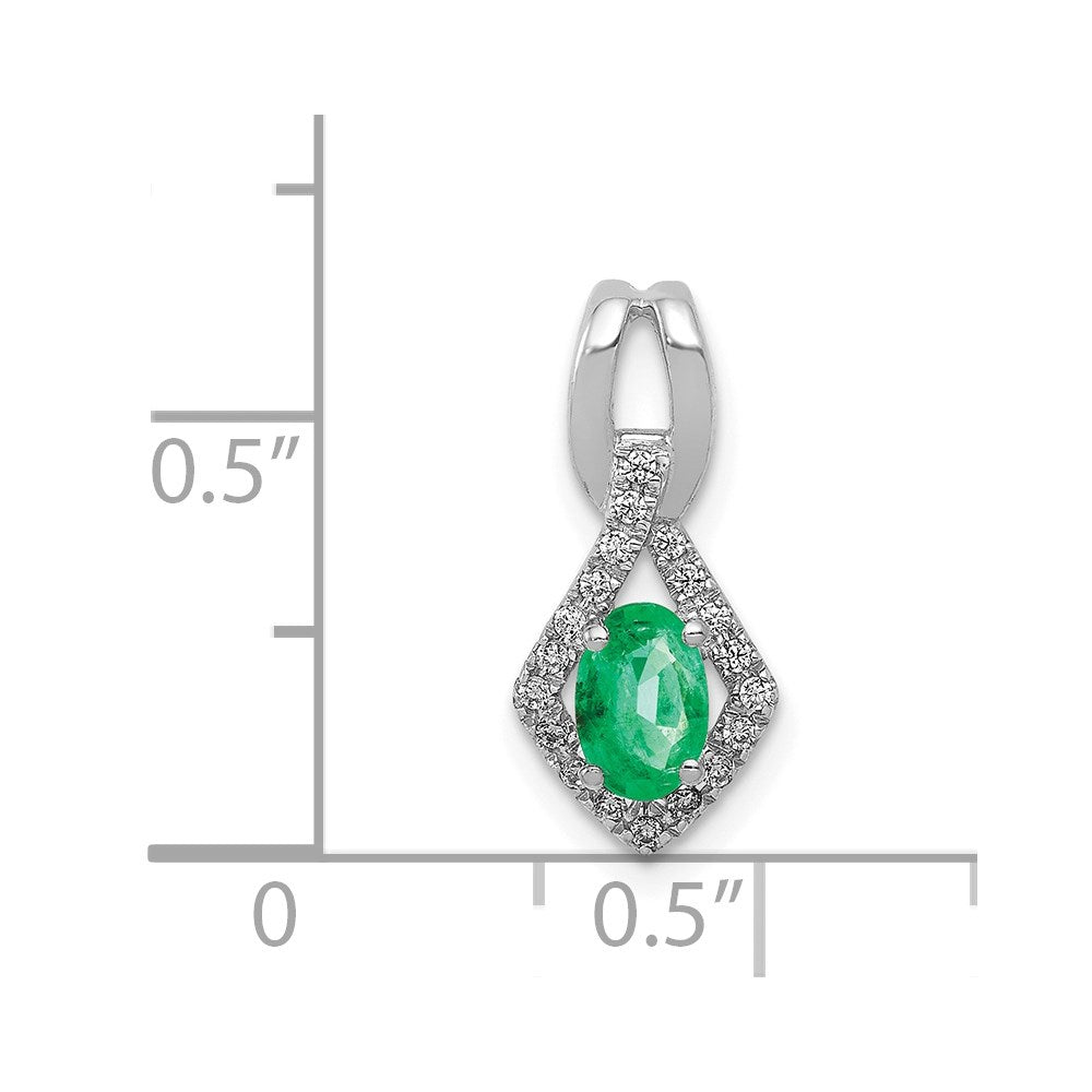 Oval Gemstone & Diamond Pendants