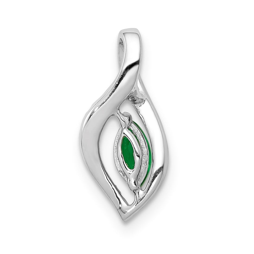Marquise Gemstone and Diamond Pendants