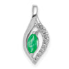 Marquise Gemstone and Diamond Pendants