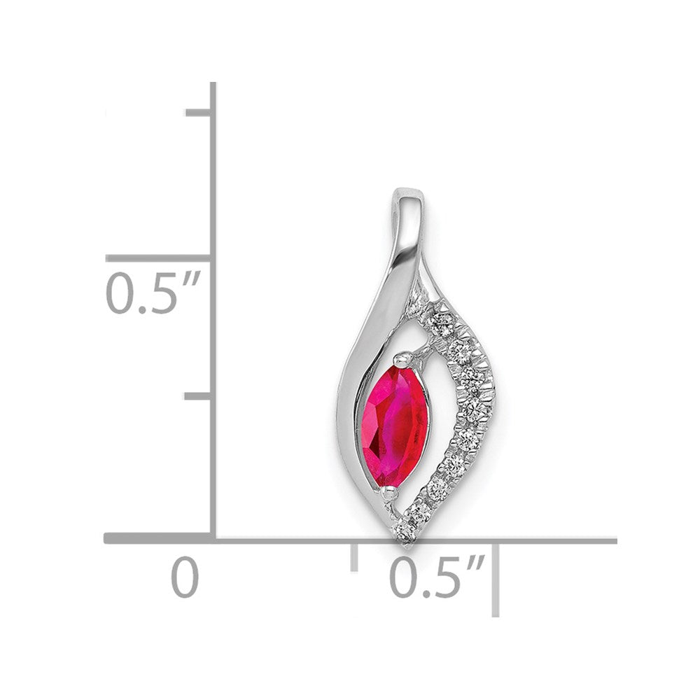 Marquise Gemstone and Diamond Pendants