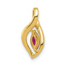 Marquise Gemstone and Diamond Pendants