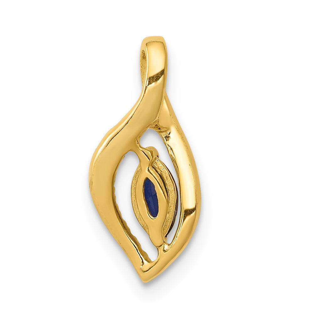 Marquise Gemstone and Diamond Pendants