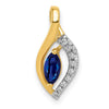 Marquise Gemstone and Diamond Pendants