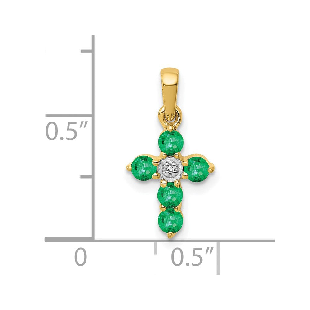 Gemstone and Diamond Cross Pendants
