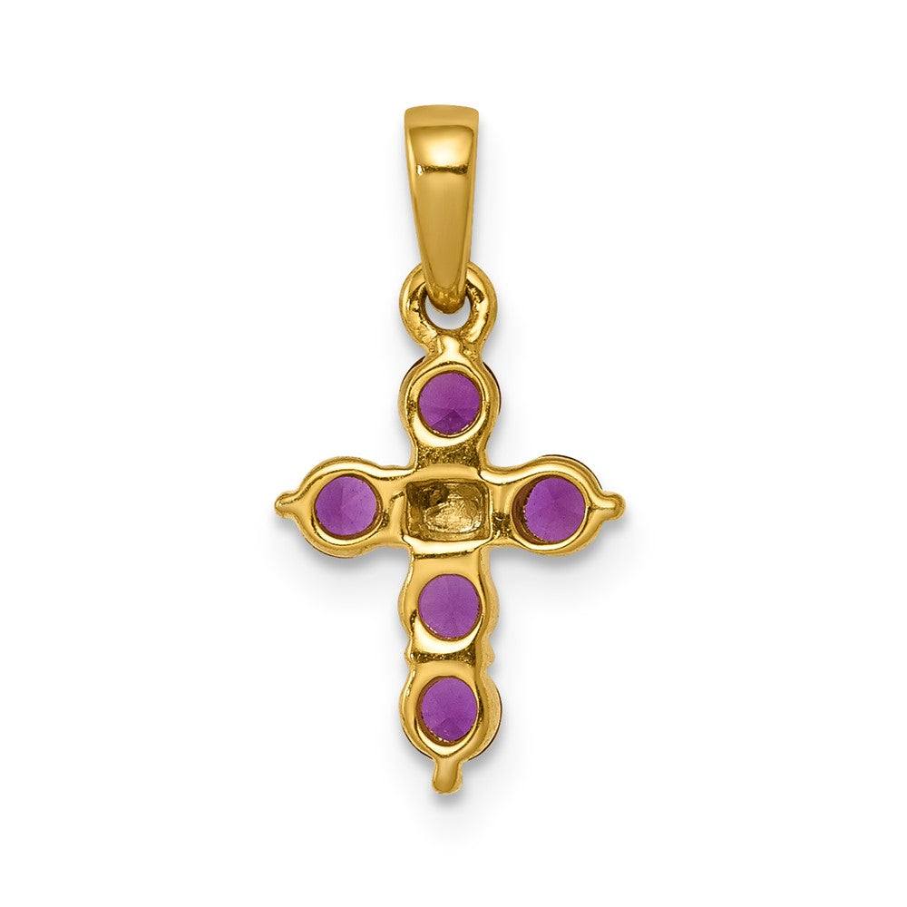 Gemstone and Diamond Cross Pendants