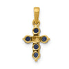 Gemstone and Diamond Cross Pendants