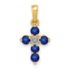 Gemstone and Diamond Cross Pendants
