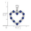Gemstone and Diamond Heart Pendants