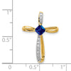 Gemstone and Diamond Cross Slides