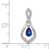 Gemstone and Diamond Teardrop Dangle Pendants