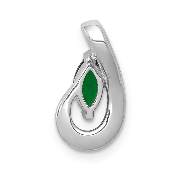 Marquise Gemstone and Diamond Teardrop Slides
