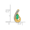 Marquise Gemstone and Diamond Teardrop Slides