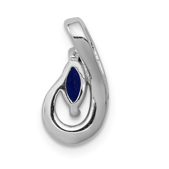 Marquise Gemstone and Diamond Teardrop Slides