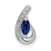 Marquise Gemstone and Diamond Teardrop Slides