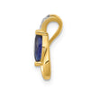 Marquise Gemstone and Diamond Teardrop Slides