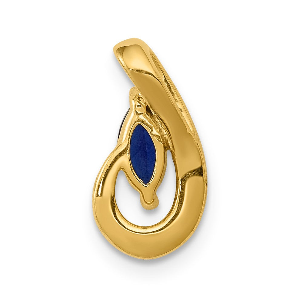 Marquise Gemstone and Diamond Teardrop Slides