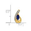 Marquise Gemstone and Diamond Teardrop Slides