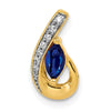 Marquise Gemstone and Diamond Teardrop Slides