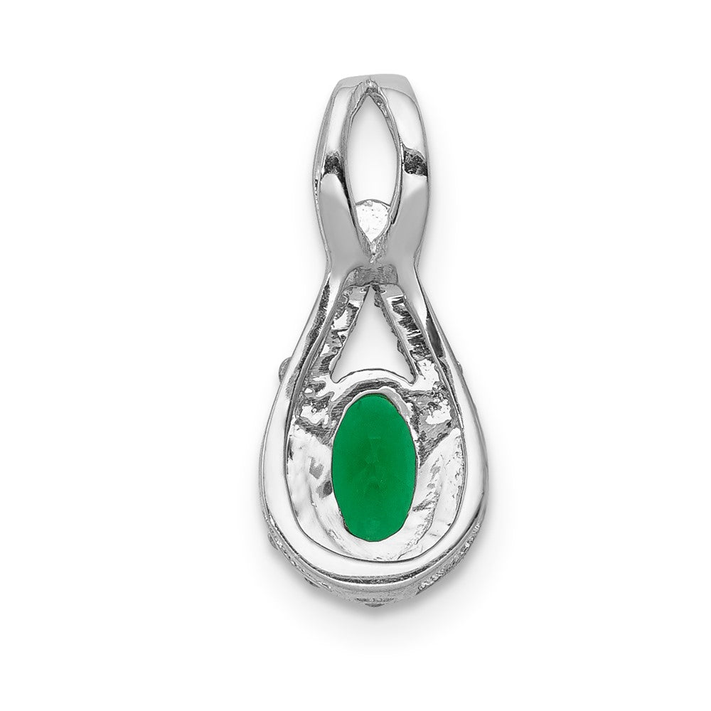 Oval Gemstone and Diamonds Teardrop Halo Pendants