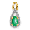 Oval Gemstone and Diamonds Teardrop Halo Pendants