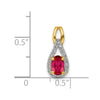 Oval Gemstone and Diamonds Teardrop Halo Pendants