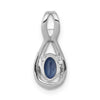 Oval Gemstone and Diamonds Teardrop Halo Pendants