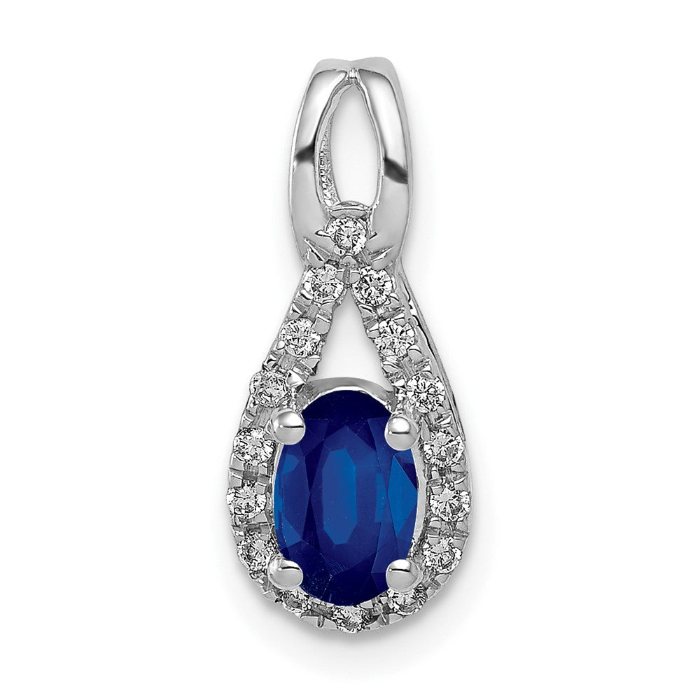 Oval Gemstone and Diamonds Teardrop Halo Pendants