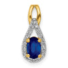 Oval Gemstone and Diamonds Teardrop Halo Pendants