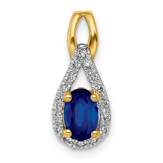 Oval Gemstone and Diamonds Teardrop Halo Pendants
