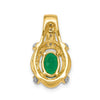 Oval Gemstone & Diamond Fancy Pendants