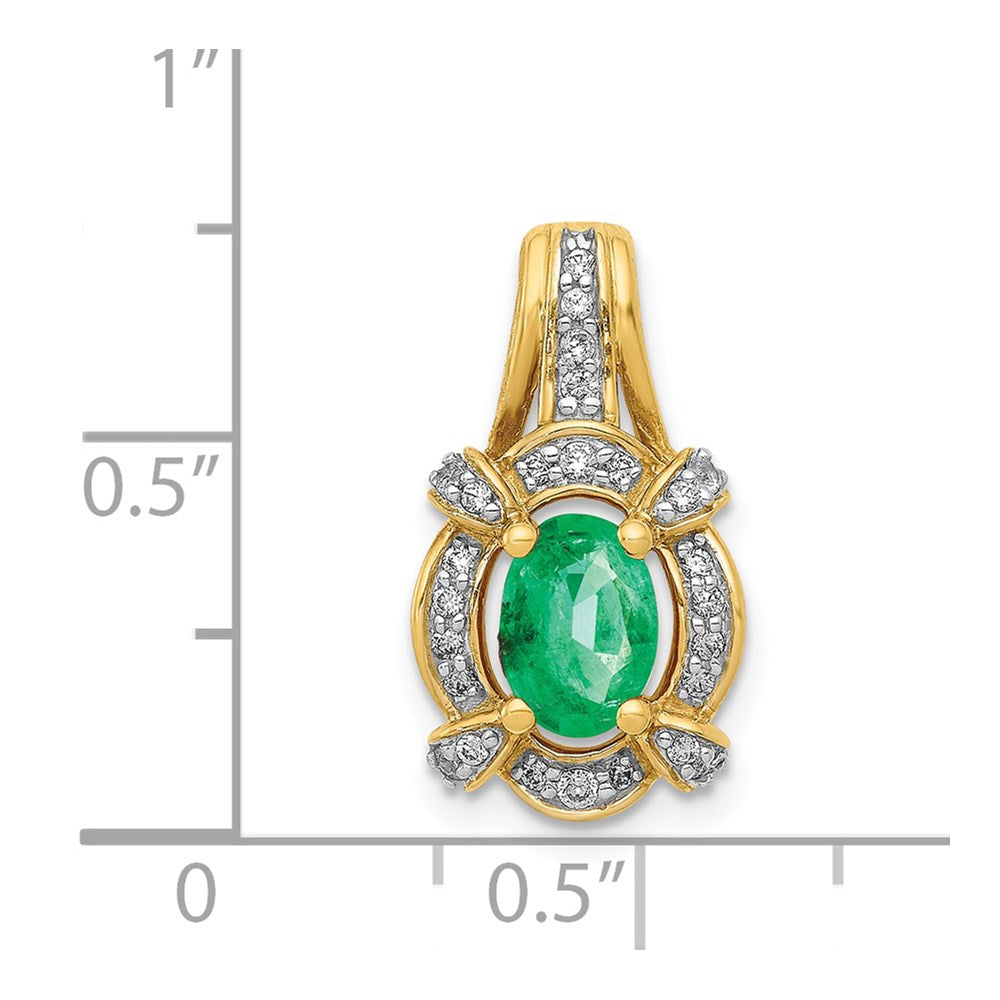 Oval Gemstone & Diamond Fancy Pendants